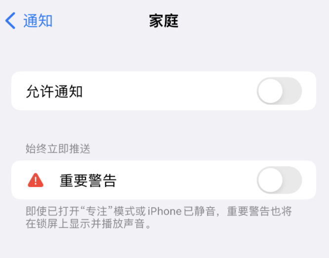 潭门镇苹果14维修分享iPhone14系列机型弹出“家庭”警告后卡死如何解决 