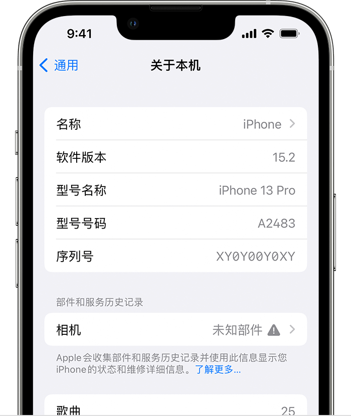 潭门镇苹果维修分享iPhone 出现提示相机“未知部件”是什么原因？ 